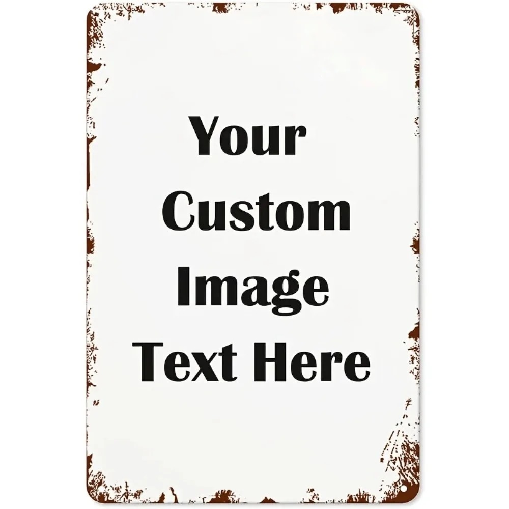 Embroidery Garden - Targa in Metallo Personalizzata 2D Impermeabile