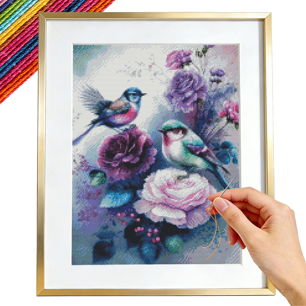 Embroidery Guide Paper - Kit stampato per punto croce 11CT
