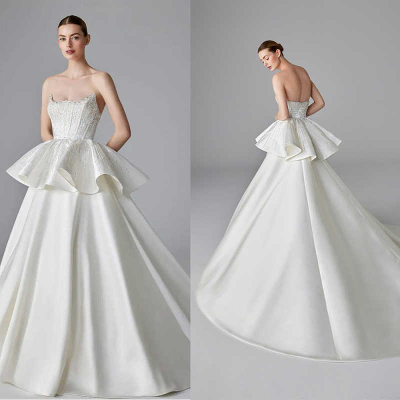 Embroidery Online Designs - Abito da sposa elegante A-Line in