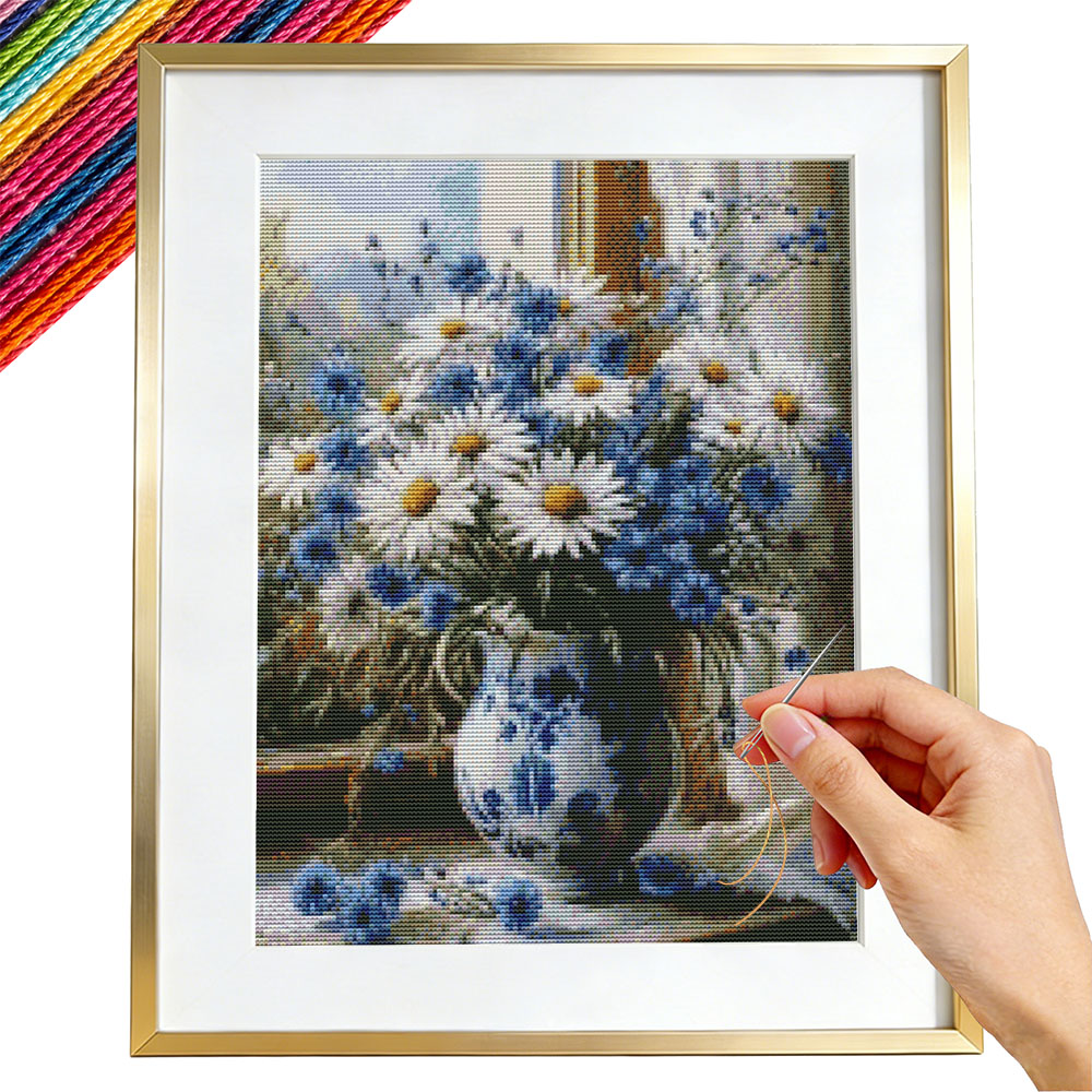 Embroidery Guide Paper - Kit Ricamo a Punto Croce Margherite