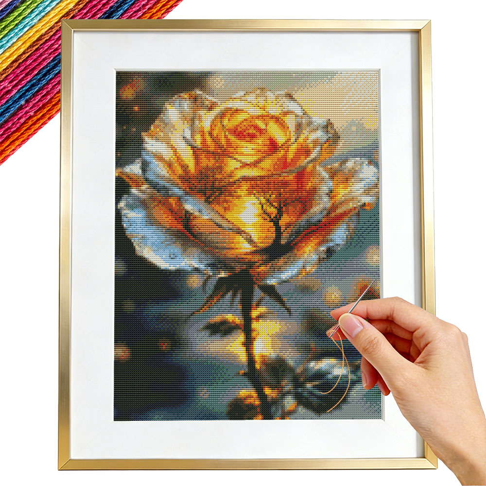 Embroidery Guide Paper - Kit da ricamo 11CT con motivo
