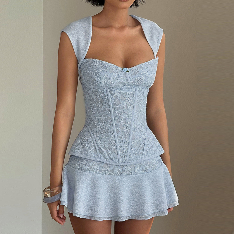 Embroidery Vest - Nuovo Completo Estivo a Tinta Unita