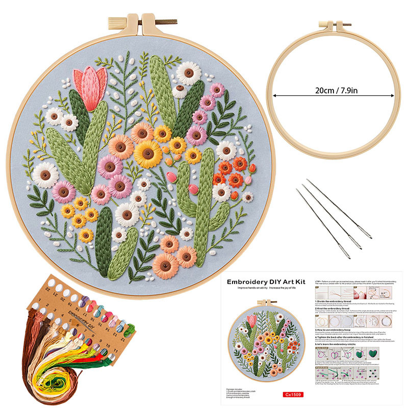 Kit Ricamo Fai da Te Floreale  - Embroidery Guide Paper recensione e prezzo