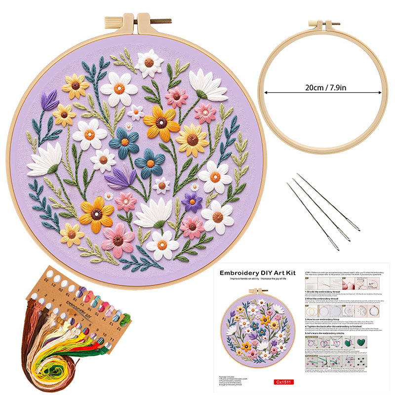Kit Ricamo Fai da Te Floreale  - Embroidery Guide Paper recensione e prezzo