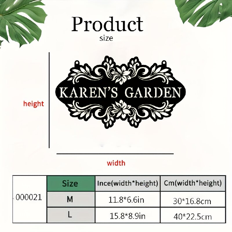 Insegna Artistica in Metallo P - Embroidery Garden recensione e prezzo