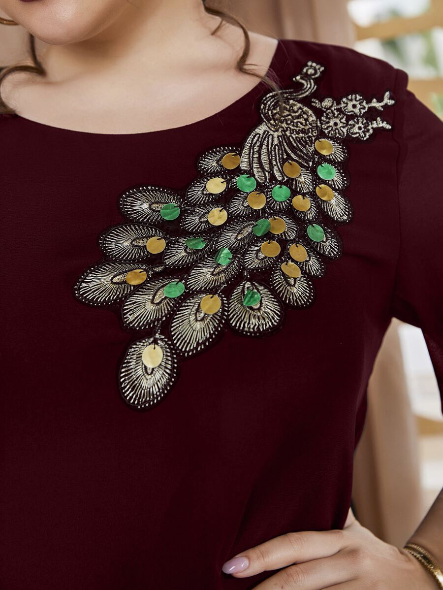 Top pavone ricamato da donna t - Embroidery Blouse recensione e prezzo