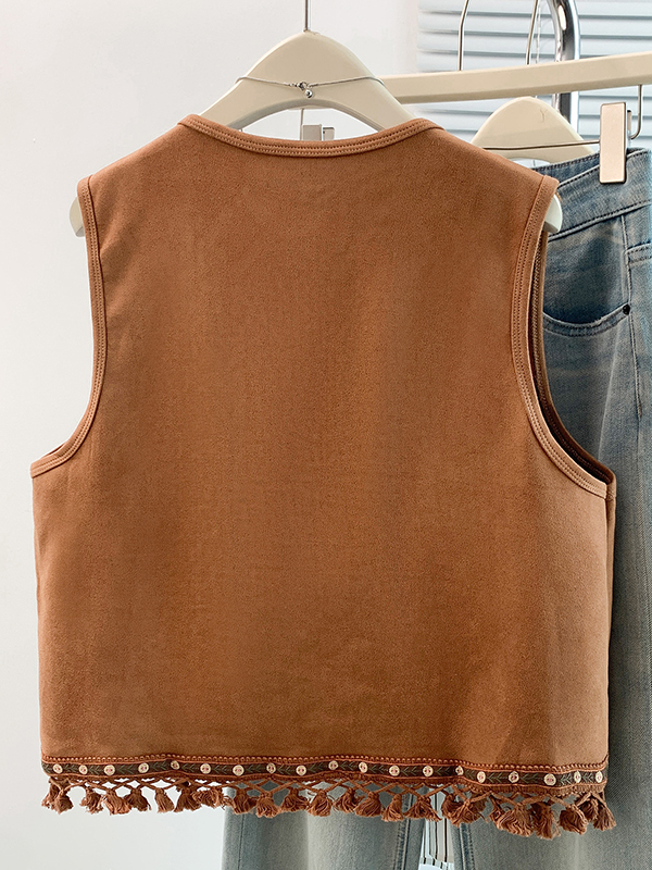 Gilet Senza Maniche con Frange - Embroidery Vest recensione e prezzo