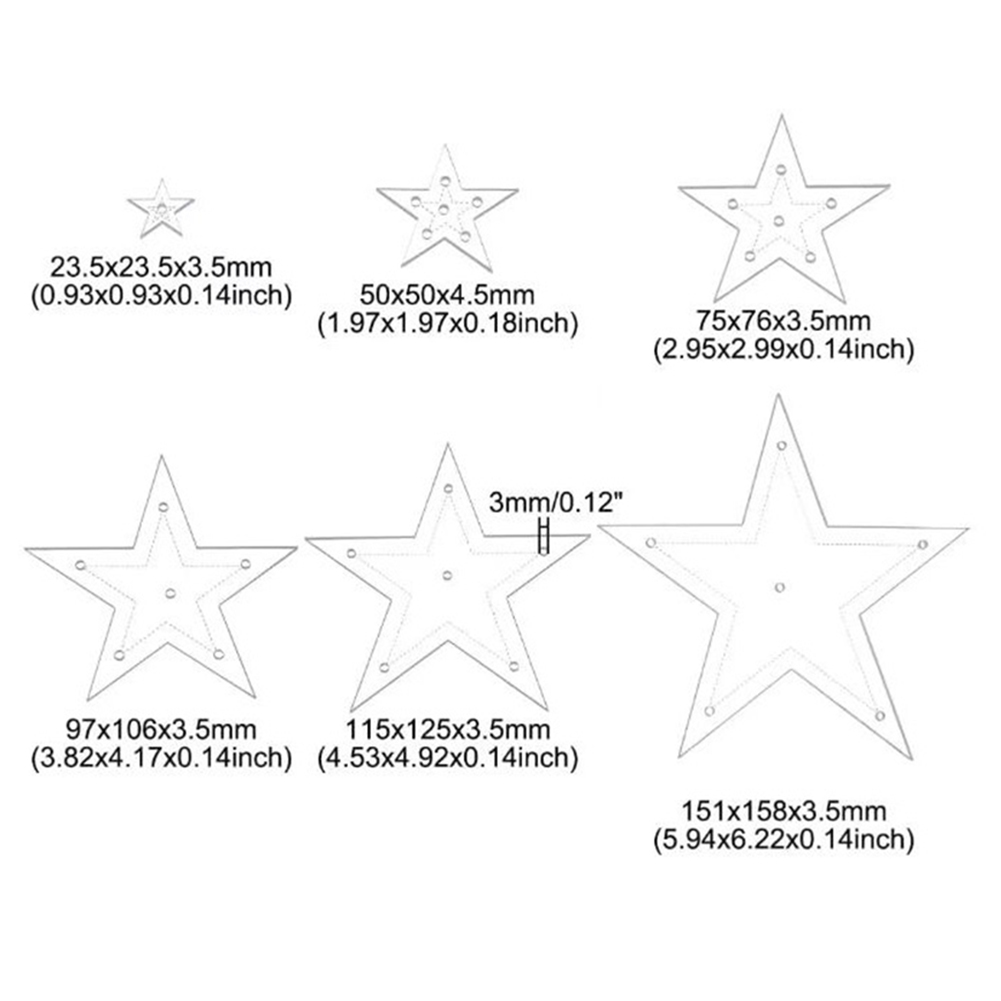 6 pz/set Star Acrilico Modelli - Embroidery Backpack Kit recensione e prezzo