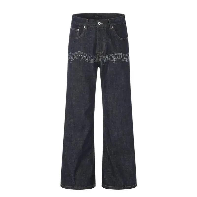 Jeans Uomo Svasati in Denim Gr - Embroidery Design Love recensione e prezzo