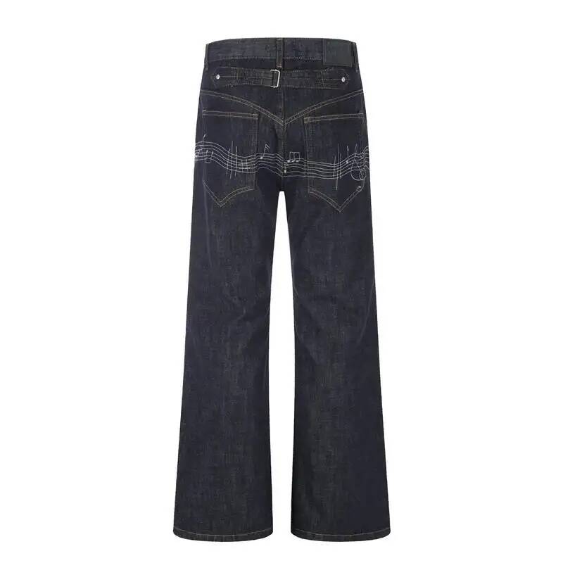 Jeans Uomo Svasati in Denim Gr - Embroidery Design Love recensione e prezzo