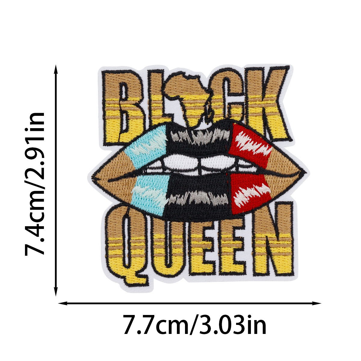 Cartoon Fashion Black Girl Wom - Embroidery On Black Shirt recensione e prezzo