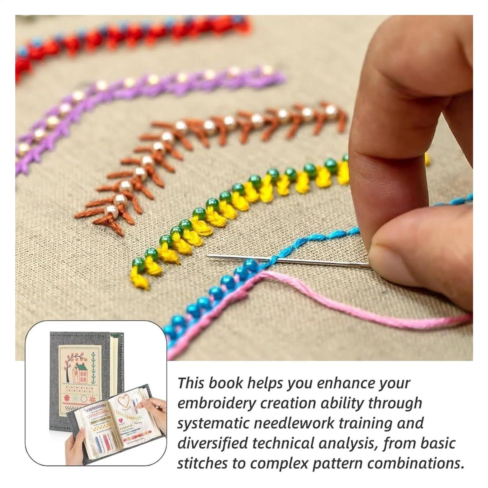 Punto da ricamo fai-da-te Libr - Embroidery Guide Book recensione e prezzo
